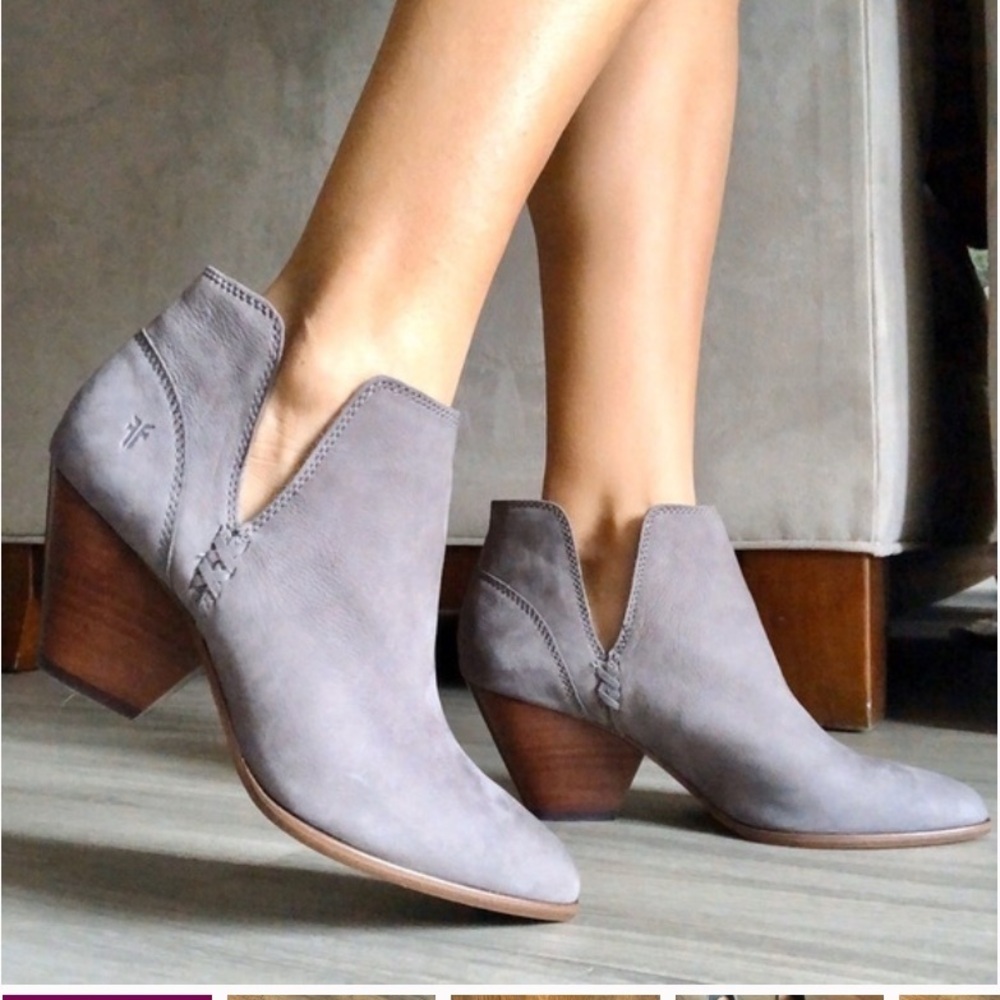 Frye‎ Reina cutout booties Gray Women's Ankle Boots